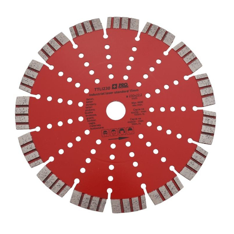 TARCZA DIAMENTOWA LASER  230/15mm INDUSTRIAL+